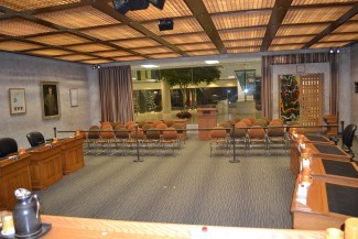 View of gallery in Council Chamber