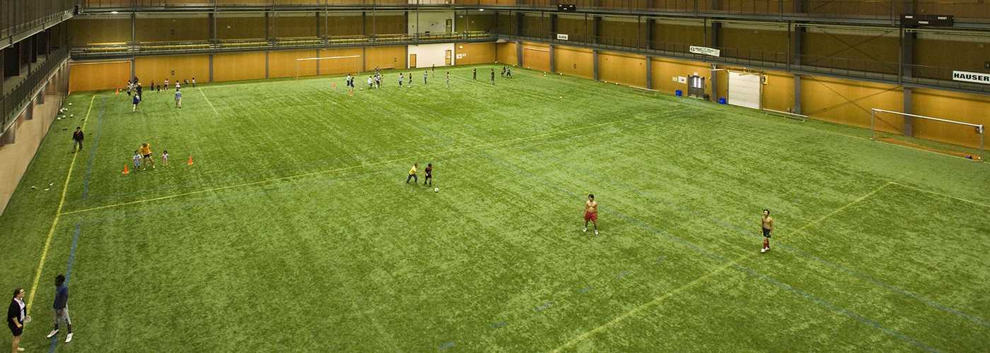 Indoor turf at Alfred Jenkins Field House